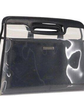 GUCCI Hand Bag Vinyl Outlet Black 000 2058 0548 5 Auth 149790